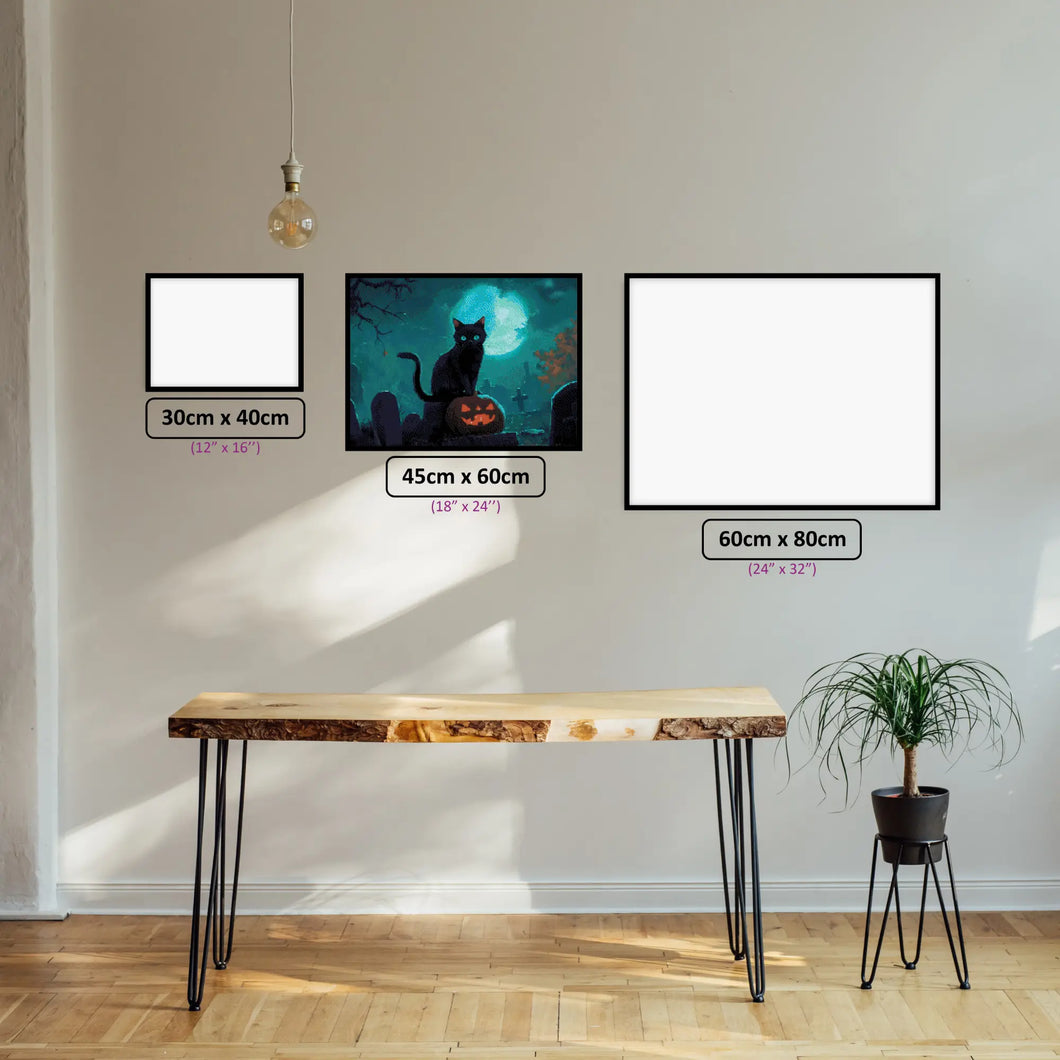 Black Cat Midnight - Diamond Painting Kit