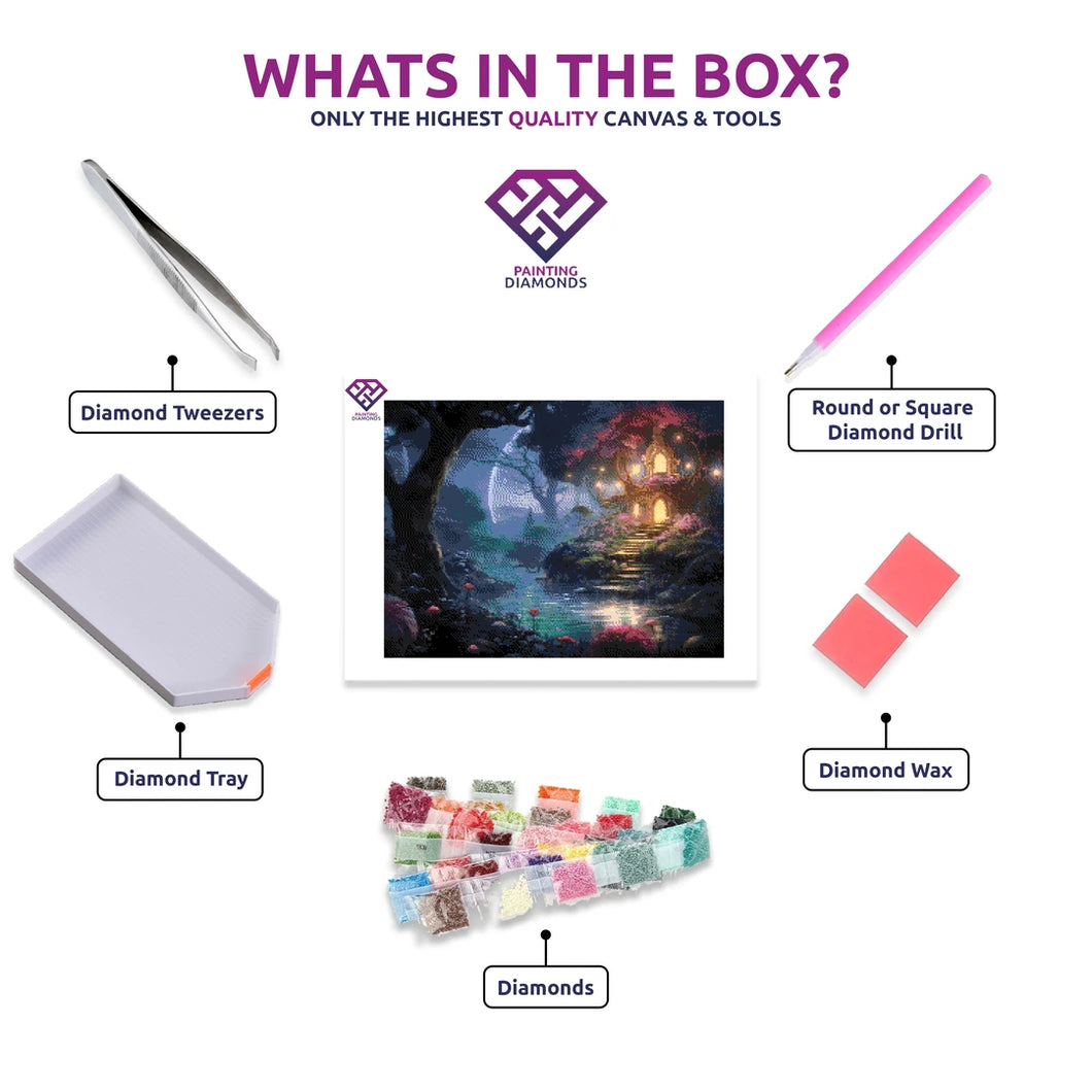 Moonlit Garden - 5D Diamond Painting Kit