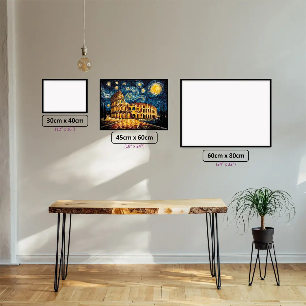 Roman Colosseum Lights – Diamond Painting Kit