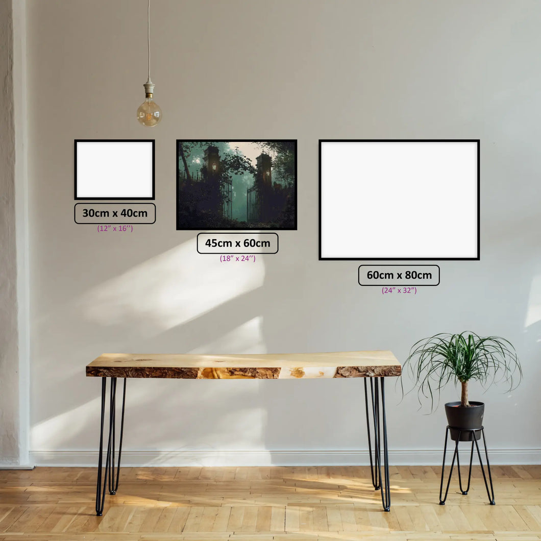 Creepy Cemetery Gate - Diamond Painting Kit