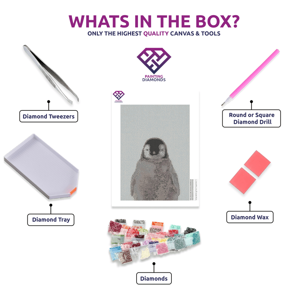 Penguin - 5D Diamond Painting Kit