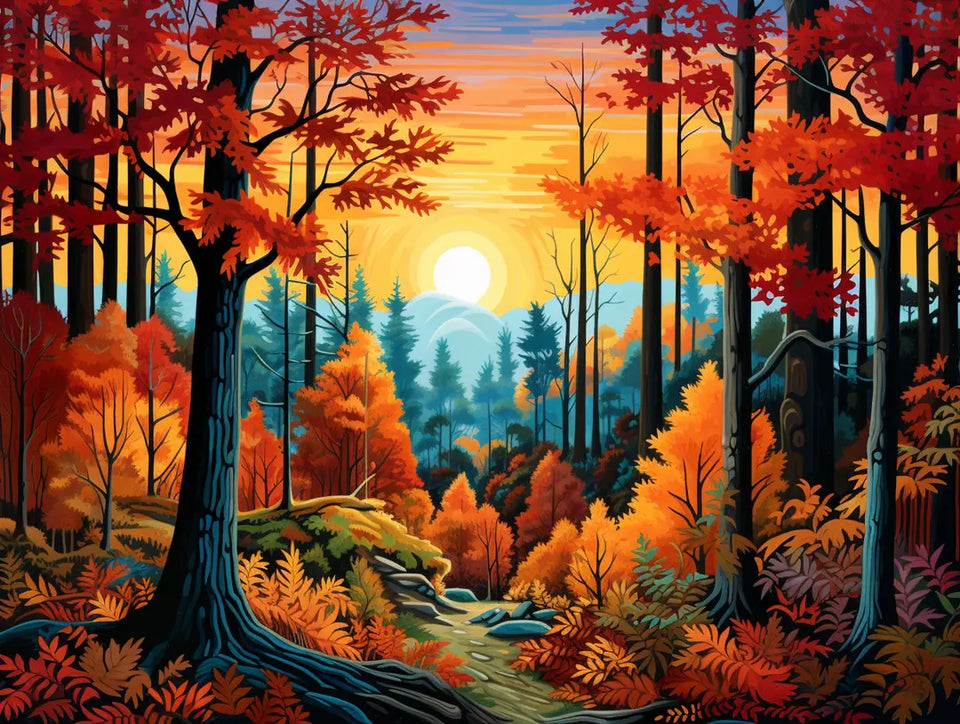 Autumn Forest - 5D Diamond Painting Kit