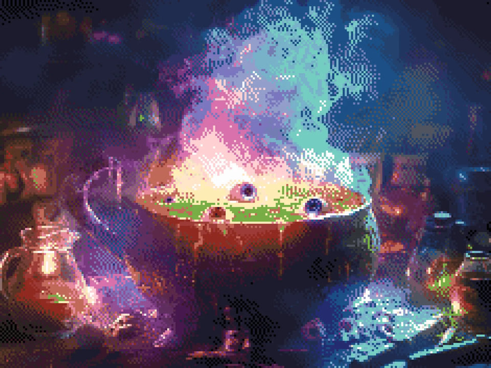 Cauldron of Spells - Diamond Painting Kit