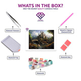 Enchanting Hilltop Castle - 5D Diamond Painting Kit
