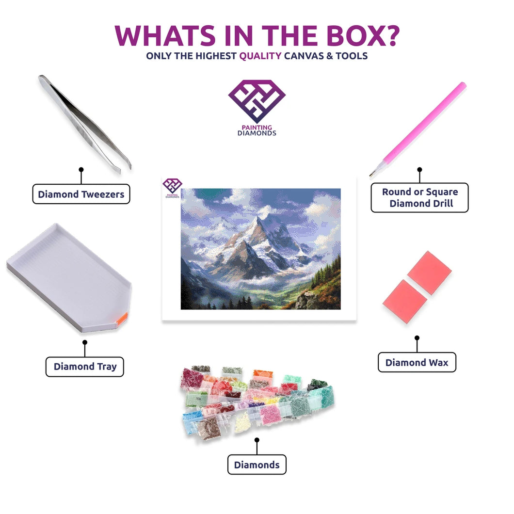 Mountain Vista - 5D Diamond Painting Kit