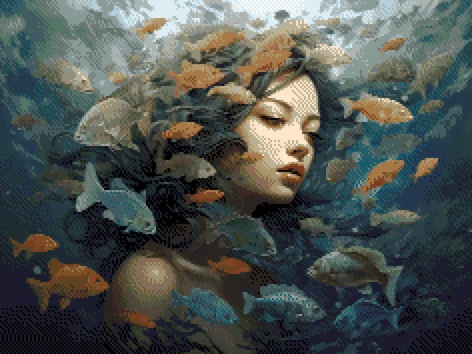 Pisces' Ocean Dreams - 5D Diamond Painting Kit