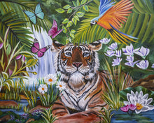 Rainforest Tiger - 5D Diamond Painting Kit