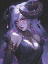 Artificer Demoness artwork shown as a completed diamond painting preview