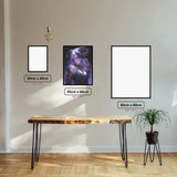 Artificer Demoness diamond painting displayed in a room setting