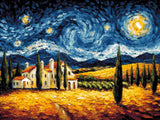 Barossa Valley Dreamscape artwork shown as a completed diamond painting preview