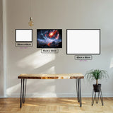 Celestial Voyage diamond painting displayed in a room setting