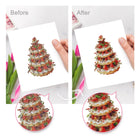 Before and after view of a Christmas Treats & Sweets mini diamond painting design