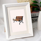 Framed City Street Icons mini diamond painting artwork presented as finished decor