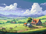 Countryside Charm artwork shown as a completed diamond painting preview
