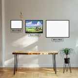 Countryside Charm diamond painting displayed in a room setting