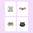 Cute Halloween Icons four-pack mini diamond painting set with all designs