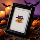 Framed Cute Halloween Monsters mini diamond painting artwork presented as finished decor