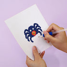 Applying drills to a Cute Halloween Monsters mini diamond painting design