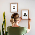 Framed Dapper Animal Gentlemen mini diamond painting artwork displayed in a styled setting