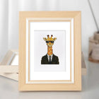 Framed Dapper Animal Gentlemen mini diamond painting artwork presented as finished decor