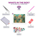 El Dorado diamond painting kit contents shown together