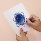 Applying drills to a Enchanted Blue Fantasy mini diamond painting design