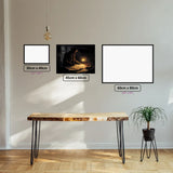 Enigmatic Detective diamond painting displayed in a room setting