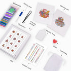 What's included with the Festive Ornaments & Gifts twelve-pack mini diamond painting set