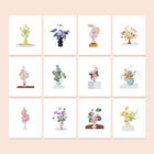 Floral Arrangements twelve-pack mini diamond painting set with all designs