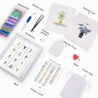 What's included with the Floral Arrangements twelve-pack mini diamond painting set