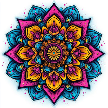 Floral Mandala Bliss - Diamond Painting Kit