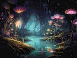 Glowing Haven artwork shown as a completed diamond painting preview