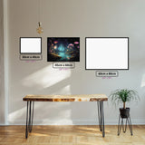 Glowing Haven diamond painting displayed in a room setting