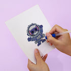 Applying drills to a Halloween Monster Friends mini diamond painting design