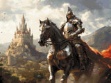 Heroic Knight artwork shown as a completed diamond painting preview