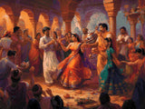 Indian Festival artwork shown as a completed diamond painting preview