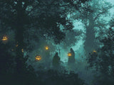 Jack-O'-Lantern Path artwork shown as a completed diamond painting preview