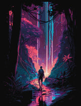 Jungle Quest artwork shown as a completed diamond painting preview