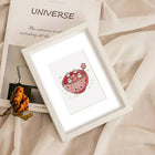 Kawaii Cakes & Desserts mini diamond painting design displayed in a decorative room setting
