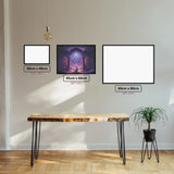 Knowledge diamond painting displayed in a room setting