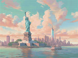 Liberty Pastels artwork shown as a completed diamond painting preview