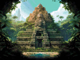 Mayan Mysteries artwork shown as a completed diamond painting preview