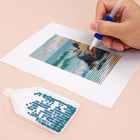 Close-up of drills being placed on a Modern Abstract Landscapes mini diamond painting design