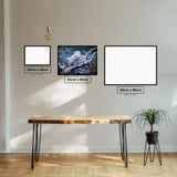 Moonlit Owl diamond painting displayed in a room setting