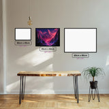 Mystical Mountain Range diamond painting displayed in a room setting
