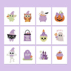 Pastel Halloween Cuties twelve-pack mini diamond painting set with all designs