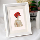 Red Rose Fashion mini diamond painting design displayed in a decorative room setting