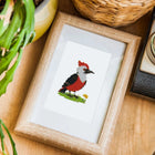 Completed Safari Animal Friends mini diamond painting shown as framed decor
