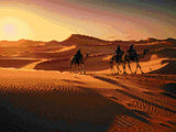 Sahara Silhouettes artwork shown as a completed diamond painting preview