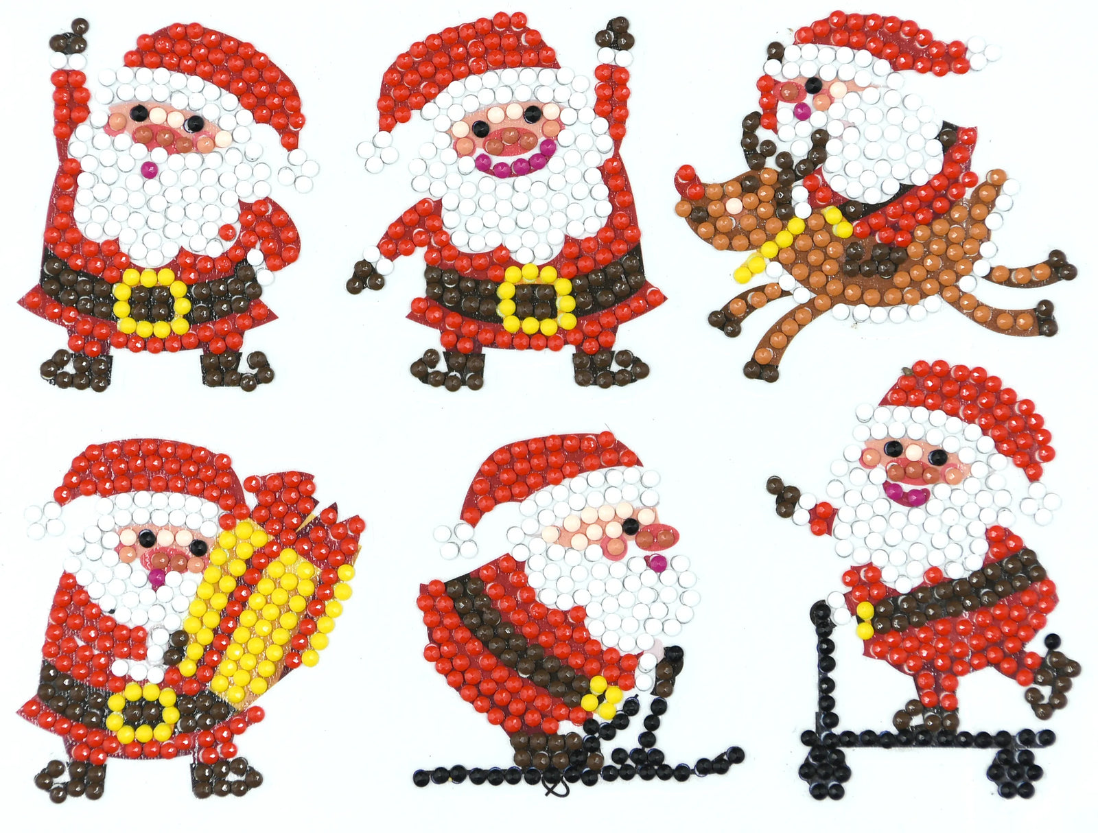 Santa Christmas Stickers - Diamond Painting Sticker Kit
